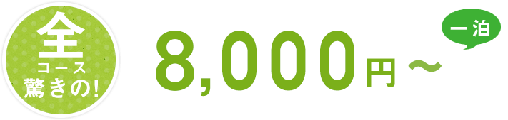 一泊8,000円〜